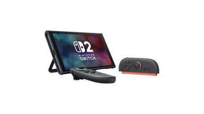 Nintendo Switch 2 Console with Dock Scratch and Scuff Condition Nintendo Switch 2 NS2 gaming system featuring hybrid home and handheld gaming touchscreen display detachable Joy Con controller compatibility TV dock connectivity upgraded graphics enhanced performance portable gaming functionality and official Nintendo hardware retro gaming collection collectible console appeal angeled view