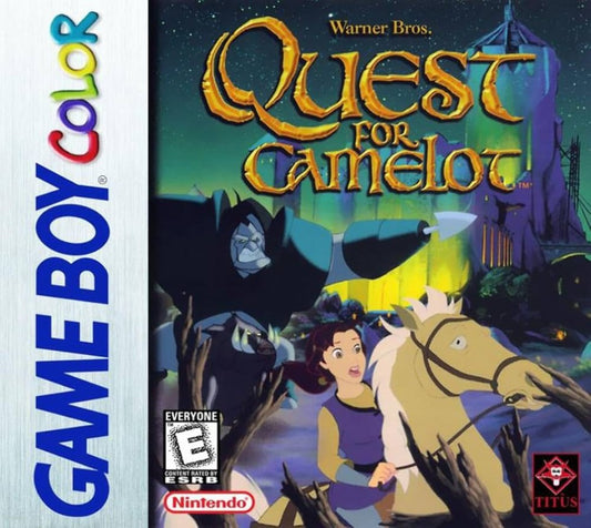 Quest for Camelot cover art for Game Boy Color (GBC) video game