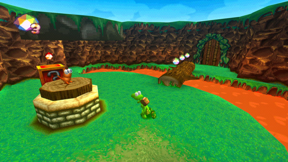Croc: Legends of the Gobbos Greatest Hits retro 3D platform adventure game for PlayStation 1 (PS1) gameplay