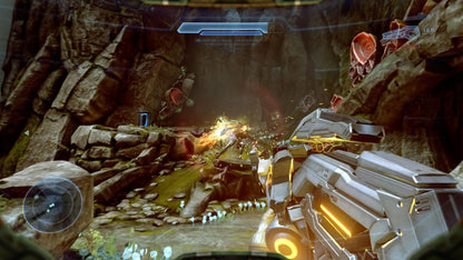 Halo 5: Guardians gameplay for Xbox One (XONE) sci-fi first-person shooter video game