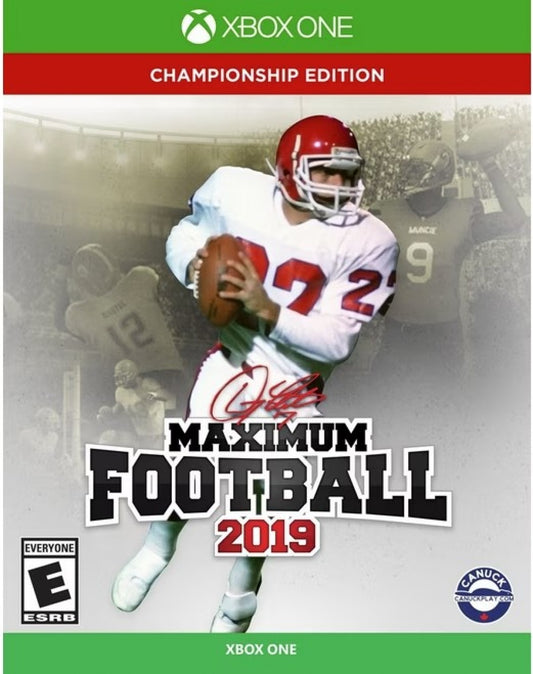 Doug Flutie's Maximum Football 2019 Championship Edition – Xbox One (XONE) cover art for American football sports simulation game