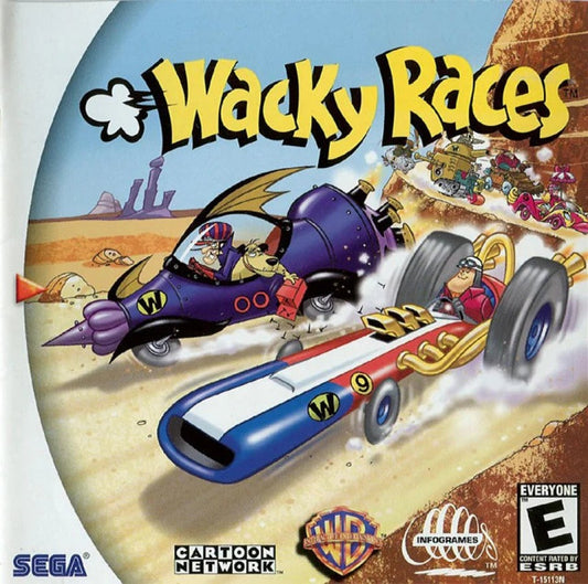 Wacky Races cover art for Sega Dreamcast (DC) video game