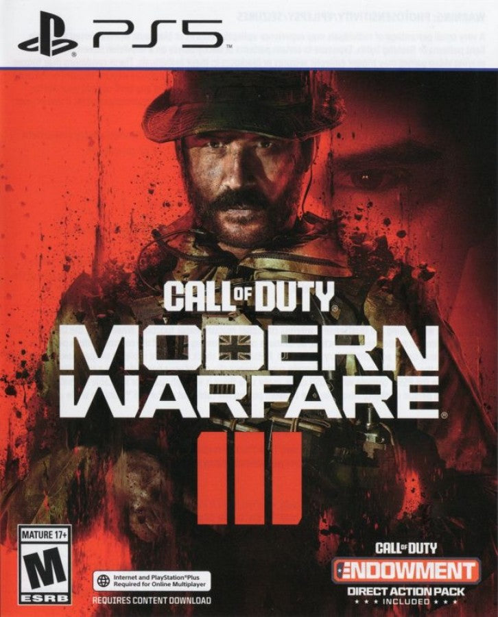 Call of Duty: Modern Warfare III cover art for PlayStation 5 (PS5) first-person shooter video game