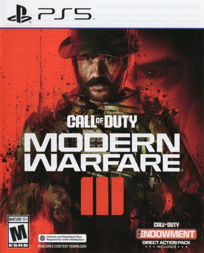 Call of Duty: Modern Warfare III cover art for PlayStation 5 (PS5) first-person shooter video game