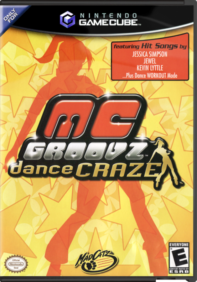MC Groovz Dance Craze cover art for GameCube (GC) dance rhythm video game
