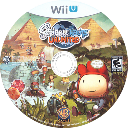 Scribblenauts Unlimited disc cover art for Nintendo Wii U (WiiU) video game