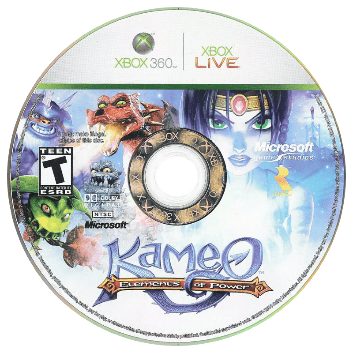 Kameo: Elements of Power disc for Xbox 360 (X360) action-adventure fantasy video game