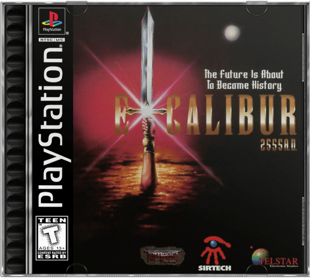 Excalibur 2555 AD cover art for PlayStation 1 (PS1) video game