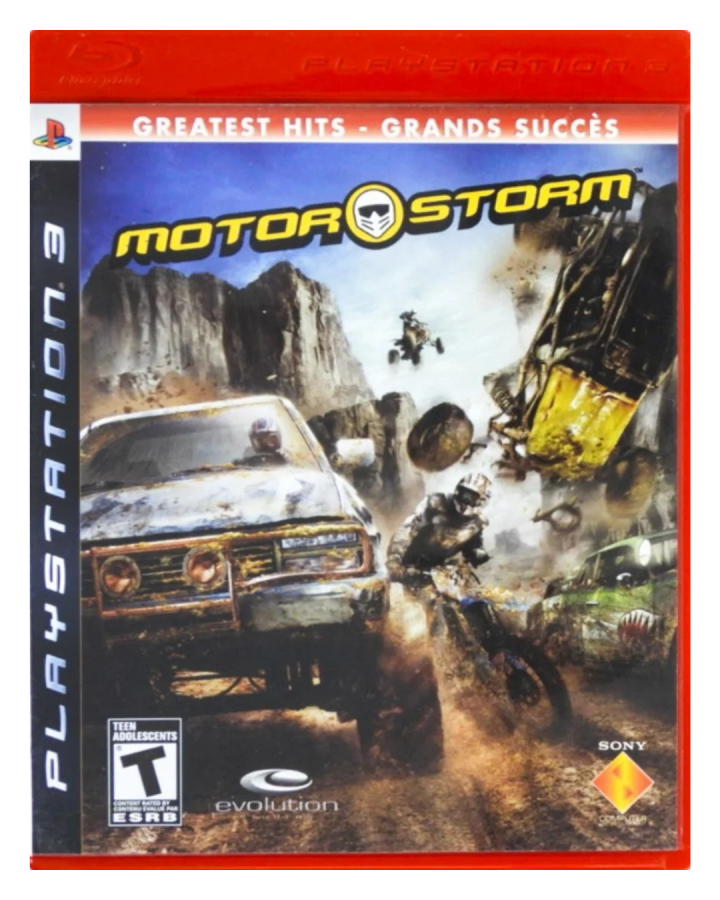 MotorStorm [Greatest Hits] cover art for PlayStation 3 (PS3) racing video game.  