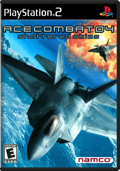 Ace Combat 04: Shattered Skies PS2 flight combat video game cover art