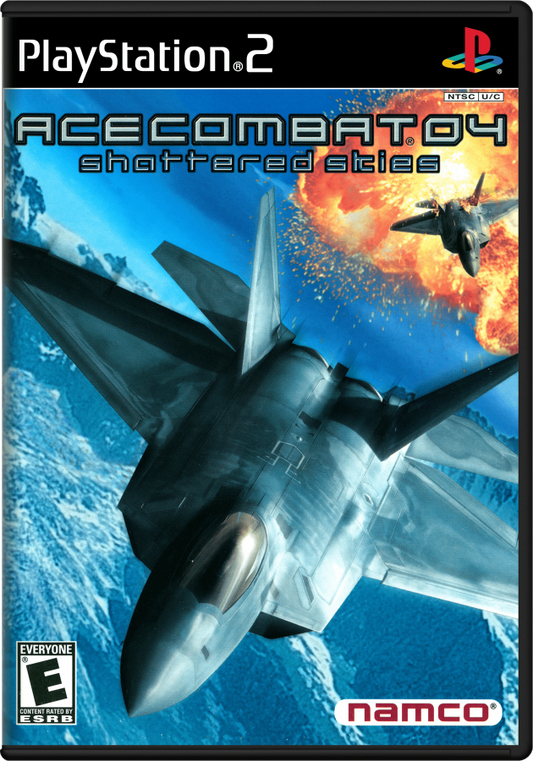 Ace Combat 04: Shattered Skies PS2 flight combat video game cover art