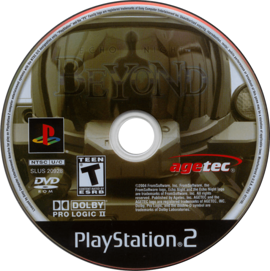 Echo Night Beyond PS2 PlayStation 2 survival horror first person adventure game ghost story space station exploration supernatural mystery retro video game disc