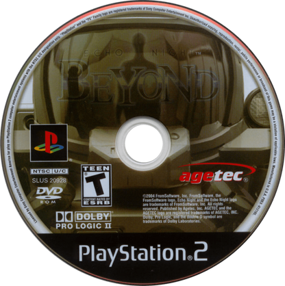 Echo Night Beyond PS2 PlayStation 2 survival horror first person adventure game ghost story space station exploration supernatural mystery retro video game disc