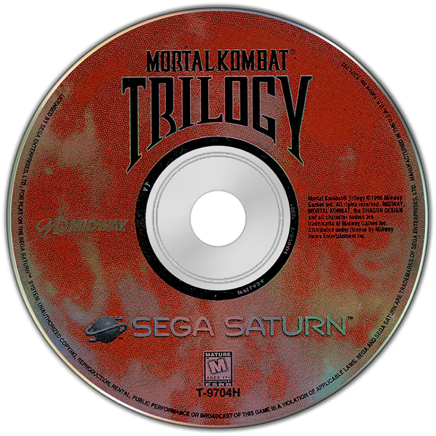 Mortal Kombat Trilogy disc art for Sega Saturn SS video game