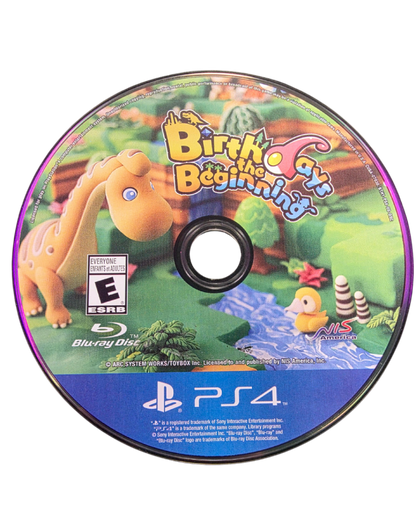 Birthdays the Beginning disc cover art for PlayStation 4 video game. 