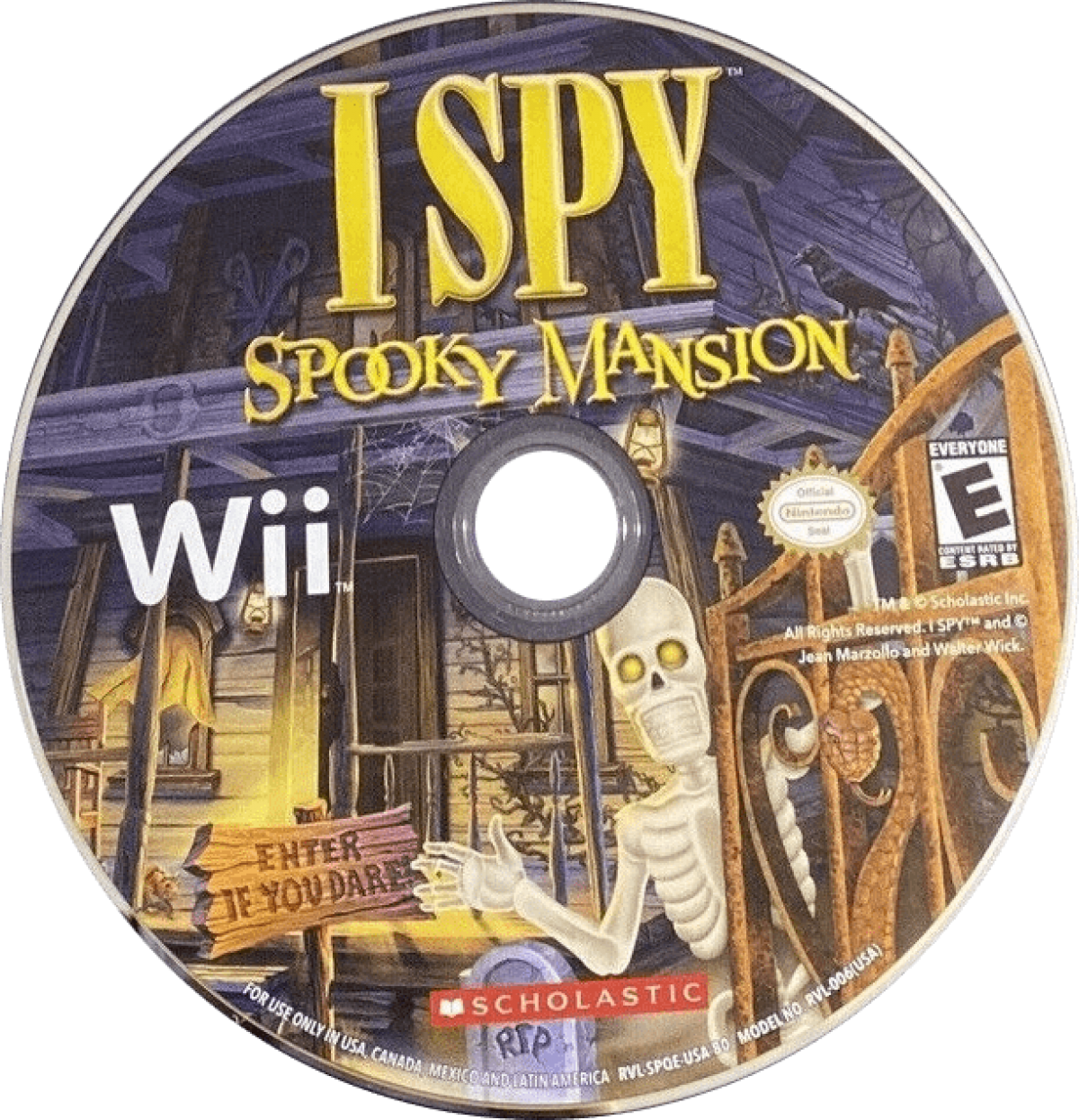 I Spy: Spooky Mansion – Nintendo Wii (Wii) hidden object puzzle adventure video game disc