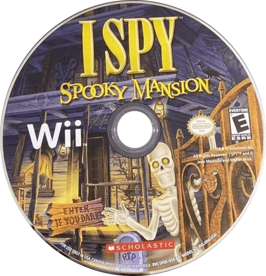 I Spy: Spooky Mansion – Nintendo Wii (Wii) hidden object puzzle adventure video game disc