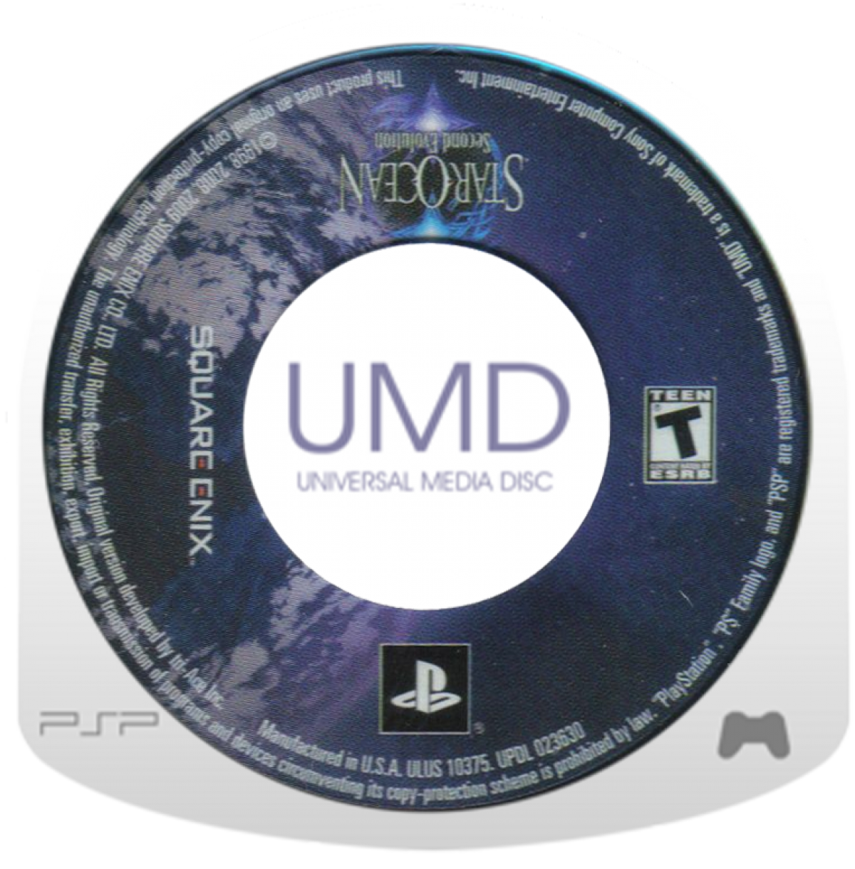 Star Ocean: Second Evolution disc for PlayStation Portable (PSP) action role-playing game