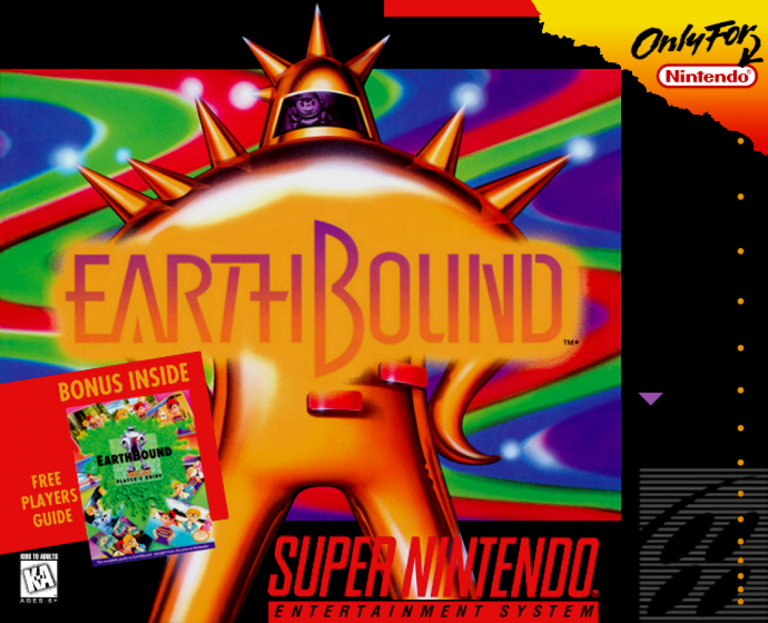 EarthBound [With Official Guide - Scratch & Sniff Cards] cover art for Super Nintendo Entertainment System (SNES) video game