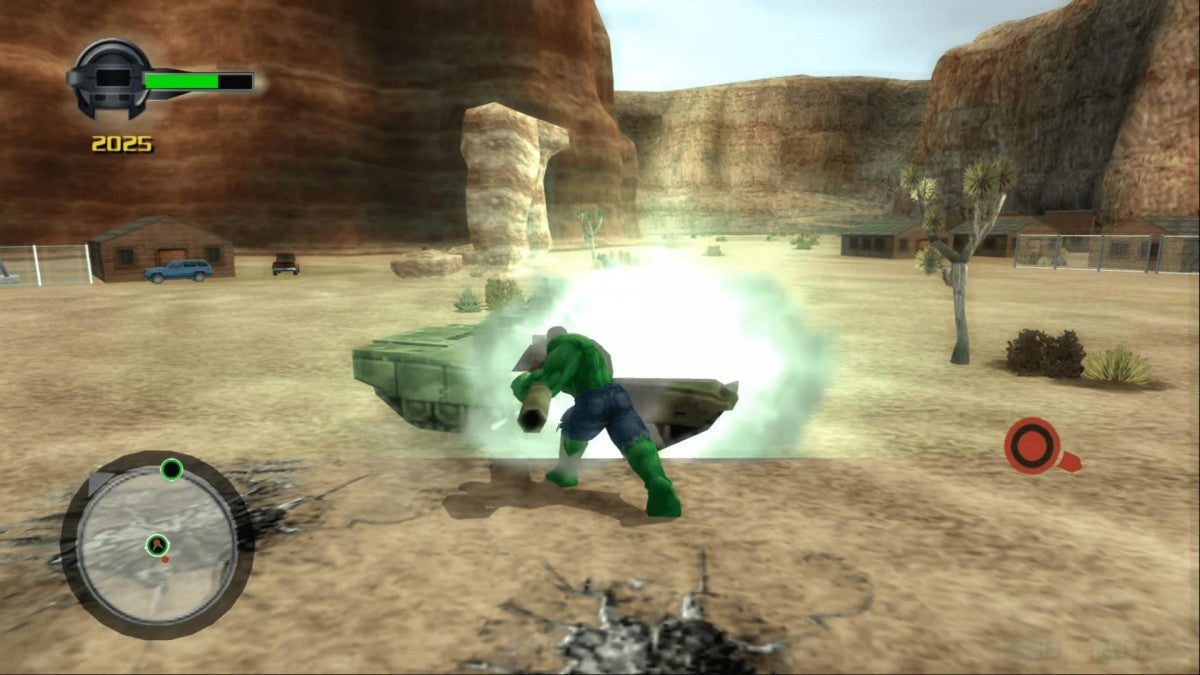 The Incredible Hulk Ultimate Destruction featuring open world superhero action and massive environmental destruction gameplay screenshot