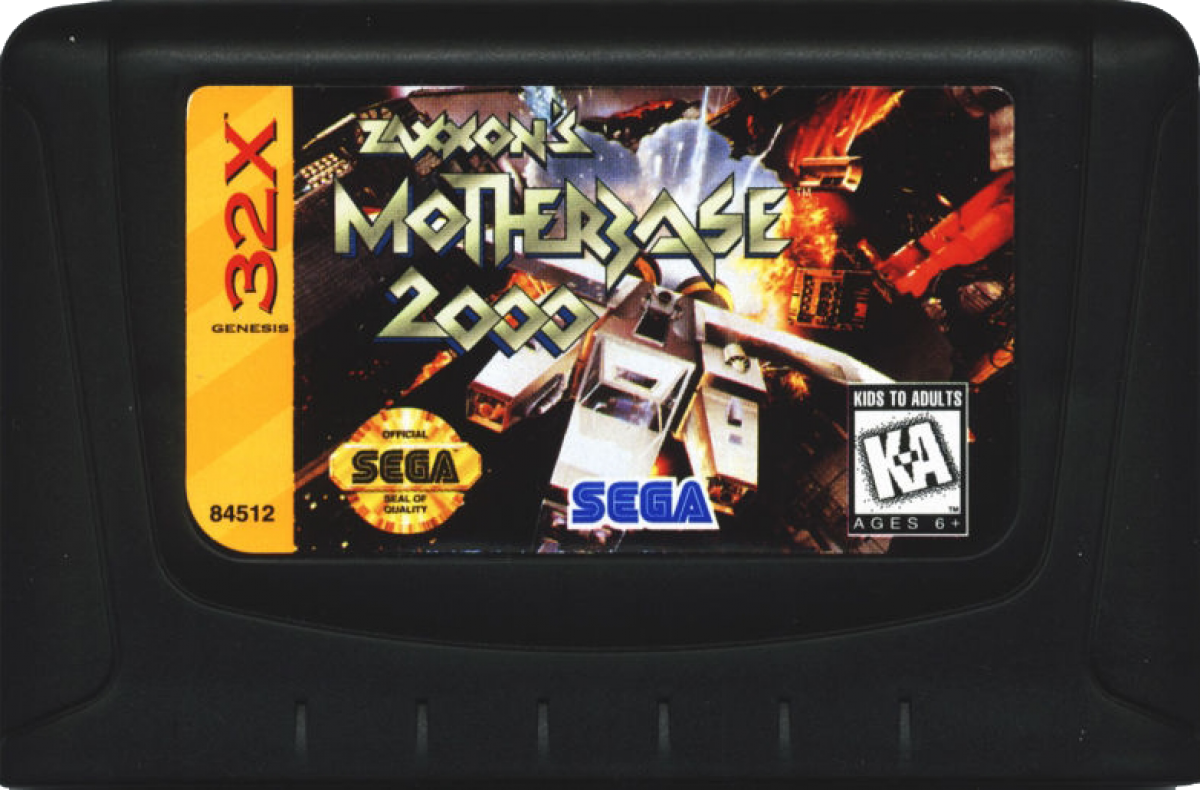 Zaxxon Motherbase 2000 Sega 32X retro video game shoot em up cartridge (1995)