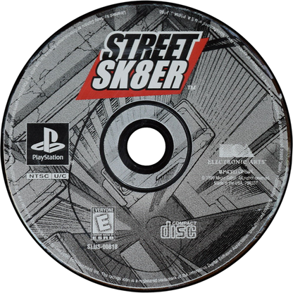 Street Sk8er PS1 PlayStation 1 skateboarding sports game arcade style tricks combos street skating Tony Hawk style gameplay retro video game disc