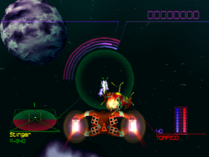 Blast Radius PS1 PlayStation 1 space combat shooter sci fi dogfighting action game retro video game gameplay