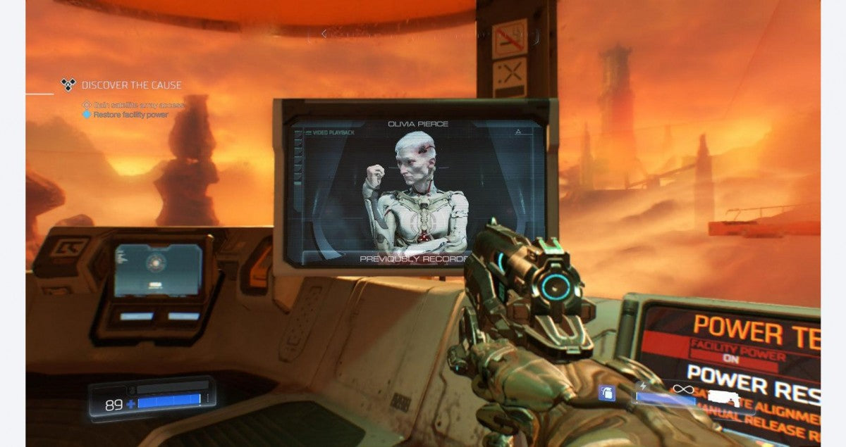 Doom gameplay image for Nintendo Switch NS video game