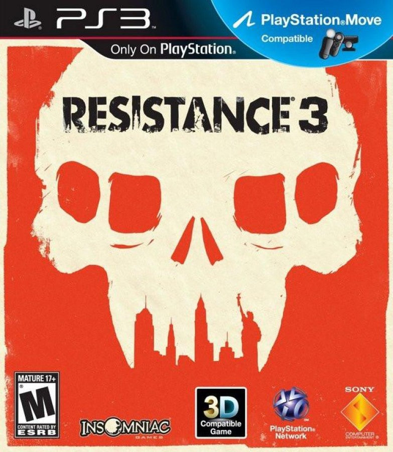 Resistance 3 cover art for PlayStation 3 PS3 video game
