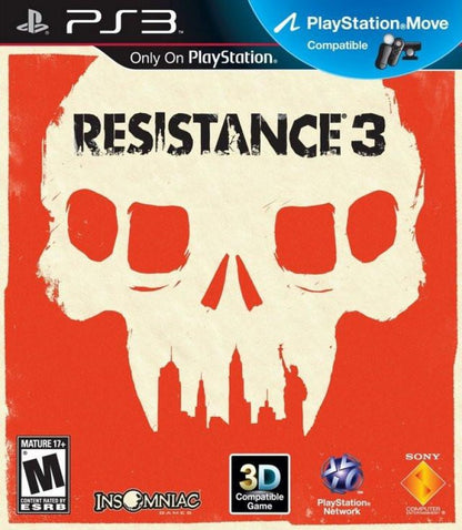 Resistance 3 cover art for PlayStation 3 PS3 video game