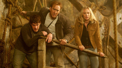 Retro National Treasure 2 PSP UMD movie inspired design featuring cinematic adventure thriller aesthetic vintage PlayStation Portable portable movie entertainment historical treasure hunting action Benjamin Gates mystery exploration nostalgic handheld media presentation screenshot  