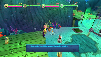 SpongeBob SquarePants: Plankton's Robotic Revenge gameplay art for Nintendo Wii U (WiiU) video game 