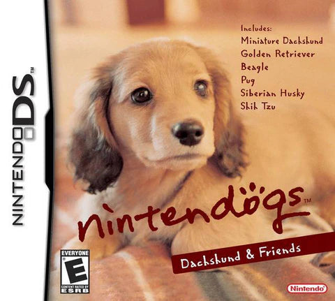 Nintendogs: Dachshund and Friends cover art for Nintendo DS (DS) video game