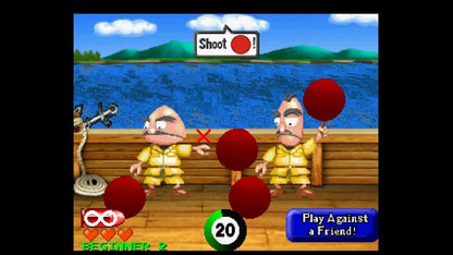 Point Blank 2 PS1 PlayStation 1 light gun shooter arcade mini games target shooting fast reflex gameplay retro video game gameplay