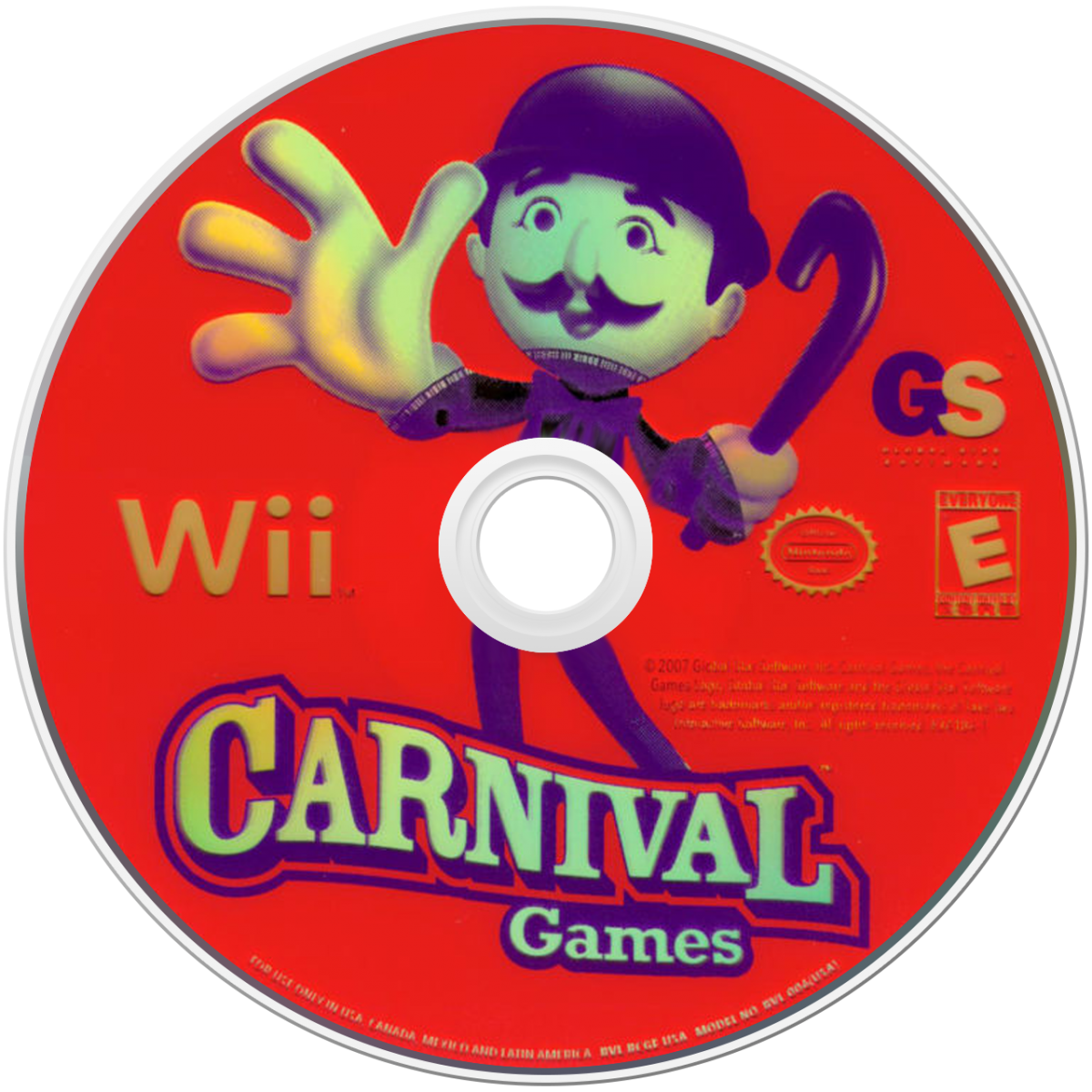 Carnival Games front disc cover art for Nintendo Wii (Wii) video game