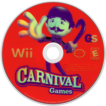 Carnival Games front disc cover art for Nintendo Wii (Wii) video game