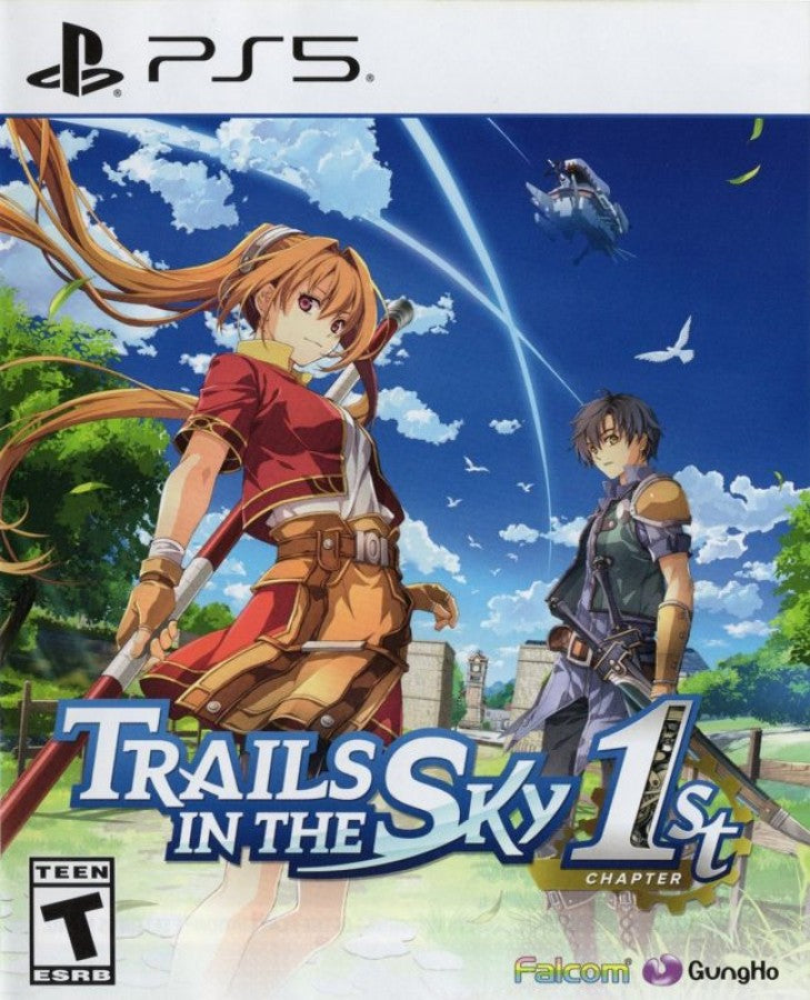 The Legend of Heroes Trails in the Sky First Chapter PS5 game featuring classic JRPG storytelling, turn-based combat, and a rich fantasy world adventure cover art