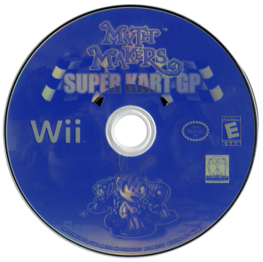 Myth Makers: Super Kart GP – Nintendo Wii (Wii) arcade kart racing multiplayer video game disc