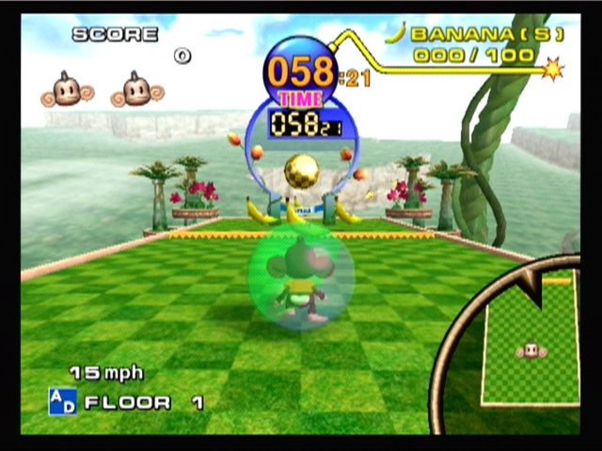 Super Monkey Ball [Player's Choice] gameplay for Nintendo GameCube (GC) puzzle platform party video game