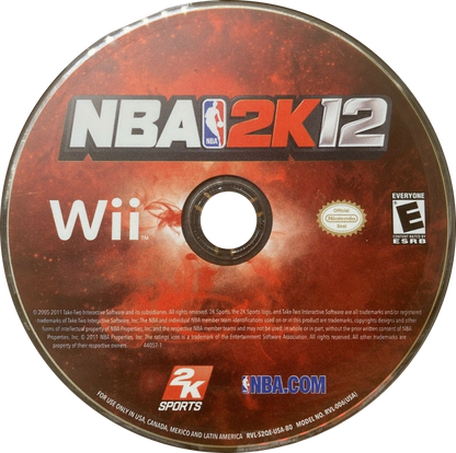 NBA 2K12 Wii inspired design featuring realistic basketball simulation aesthetic legendary NBA players and teams authentic arena atmosphere fast paced court action championship competition immersive sports gameplay nostalgic Nintendo Wii presentation disc