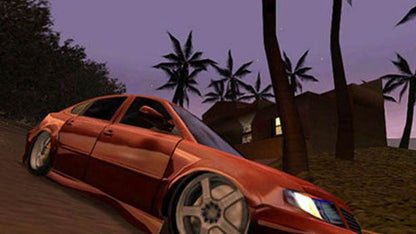 Midnight Club II gameplay for PlayStation 2 (PS2) featuring high‑speed street racing across Los Angeles, Paris, and Tokyo with customizable cars and motorcycles.