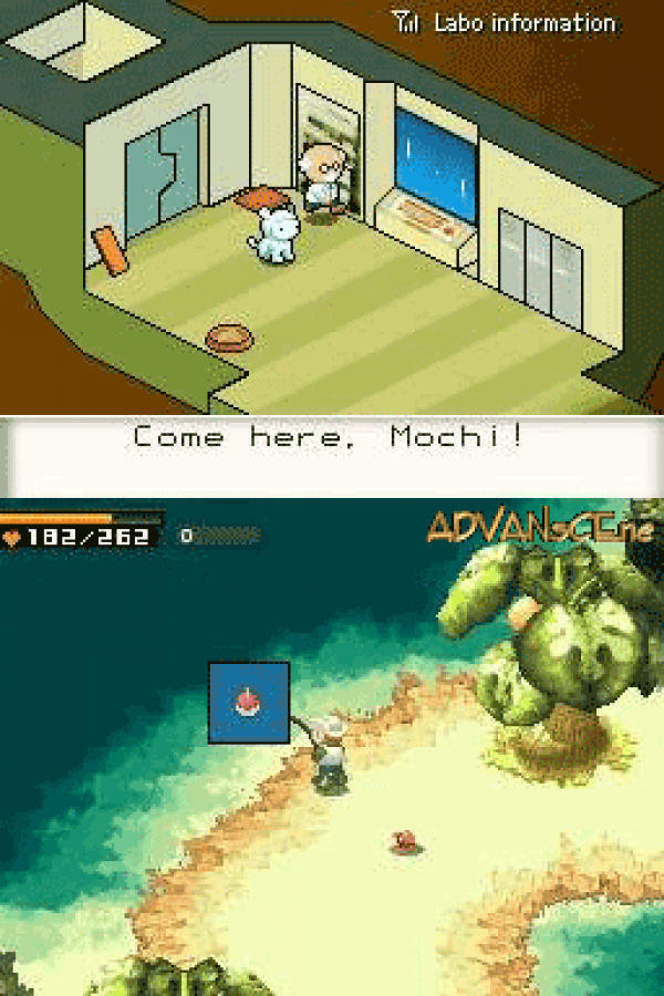 Contact gameplay for Nintendo DS (DS) action RPG adventure video game