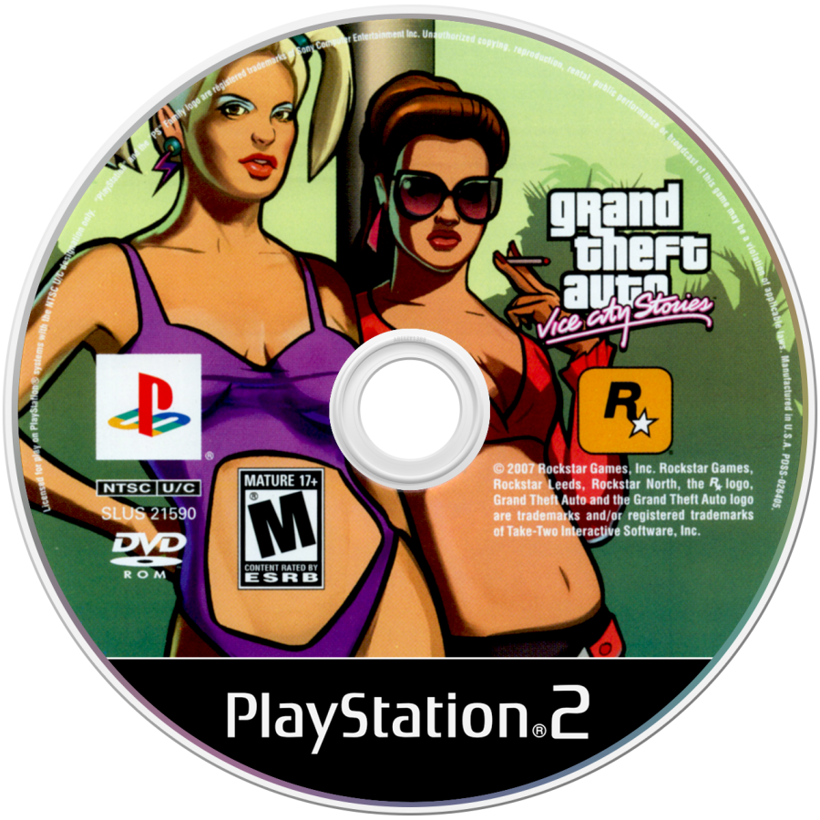 Grand Theft Auto: Vice City Stories disc art for PlayStation 2 (PS2) video game