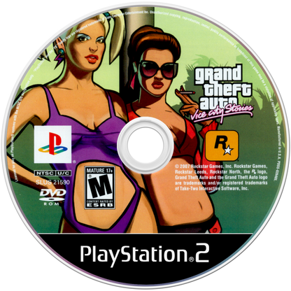 Grand Theft Auto: Vice City Stories disc art for PlayStation 2 (PS2) video game