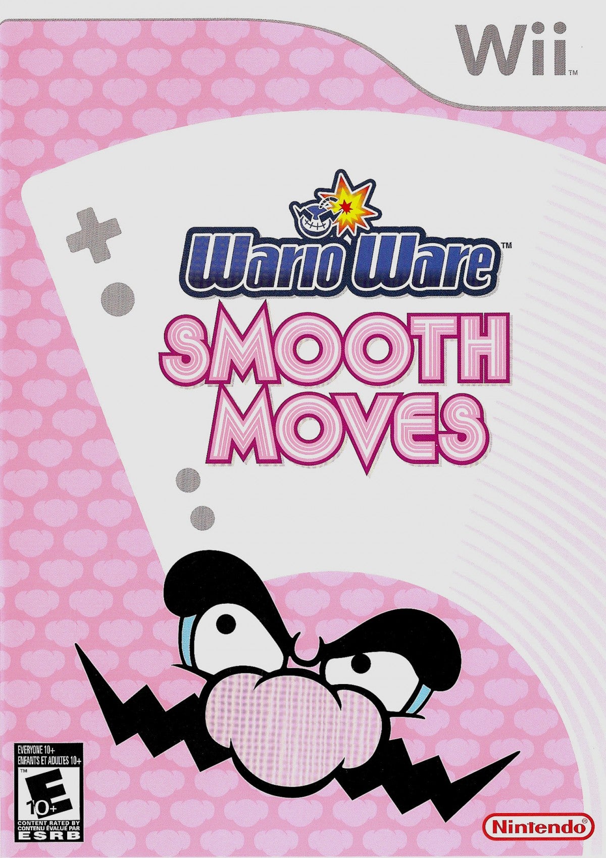 WarioWare Smooth Moves Wii game featuring fast-paced motion-controlled microgames, quirky humor, and chaotic party gameplay using Wii Remote gestures cover art
