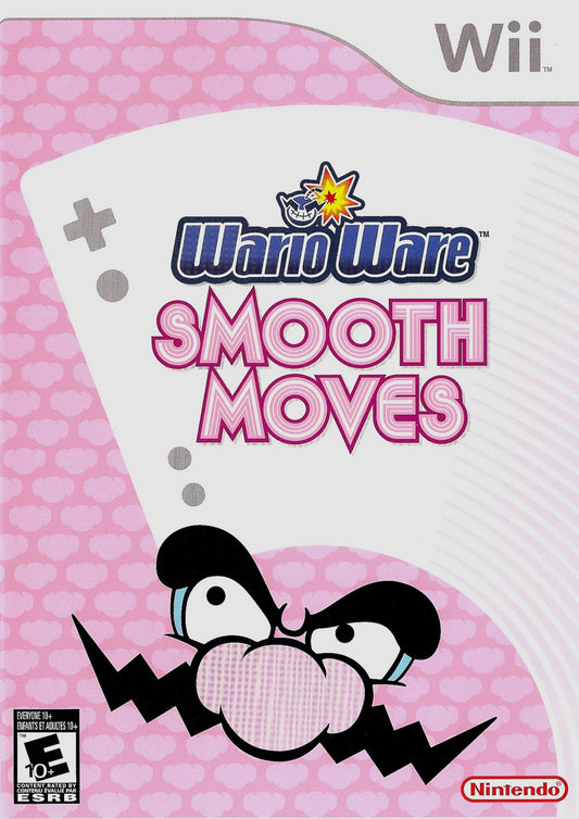 WarioWare Smooth Moves Wii game featuring fast-paced motion-controlled microgames, quirky humor, and chaotic party gameplay using Wii Remote gestures cover art