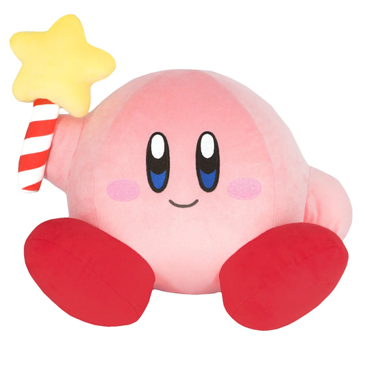 Kirby Star Rod 12-inch plush toy holding Star Rod from the Kirby video game series by Nintendo