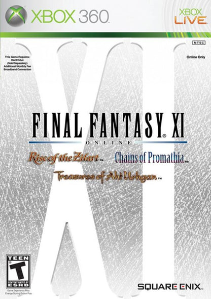 Final Fantasy XI cover art for Xbox 360 (X360) massively multiplayer online role-playing video game