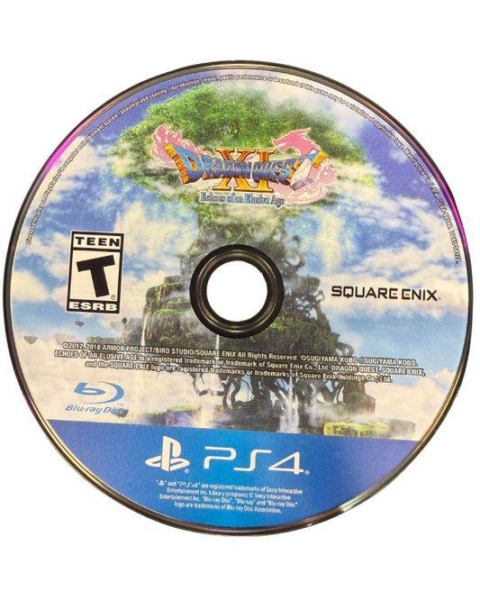 Dragon Quest XI Echoes of an Elusive Age Edition of Light for PlayStation 4 Japanese role playing game featuring turn based battles fantasy adventure storyline and bonus DLC content disc