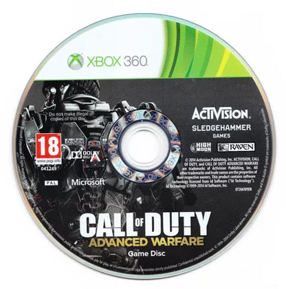 Call of Duty: Advanced Warfare disc for Xbox 360 (X360) first-person shooter video game